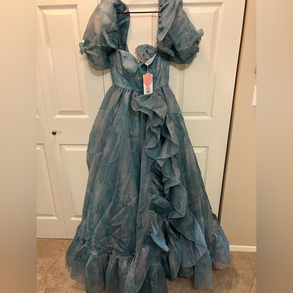 NEW Selkie Monet Water Lilies Rose Bloom Gown